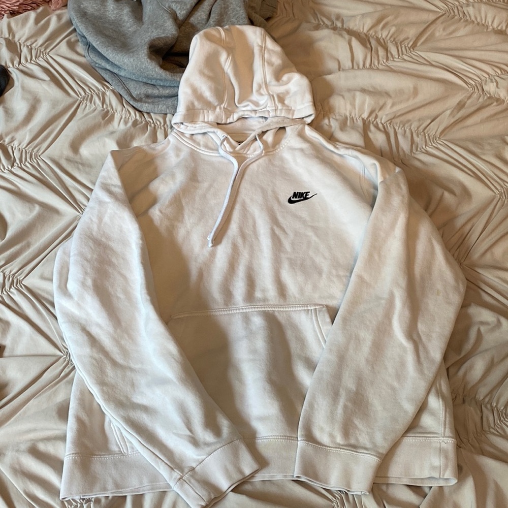 White Nike hoodie